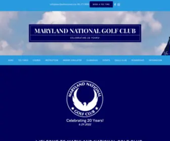 Marylandnational.com(Maryland National Golf Club) Screenshot