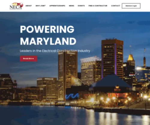 Marylandneca.org(Maryland NECA) Screenshot
