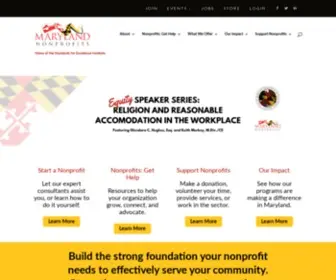 Marylandnonprofits.org(Maryland Nonprofits) Screenshot