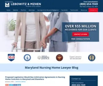 Marylandnursinghomelawyerblog.com(Published by Baltimore) Screenshot