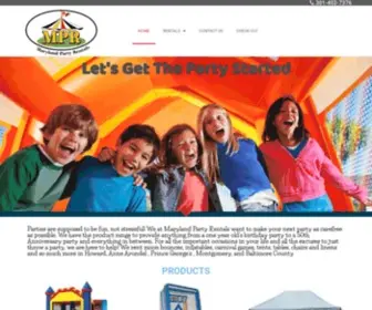 Marylandpartyrentals.com(marylandpartyrentals) Screenshot