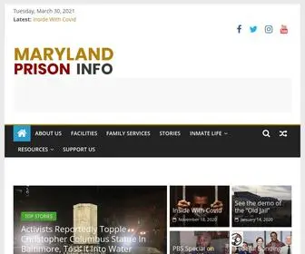 Marylandprisoninfo.com(Maryland Prison Information) Screenshot