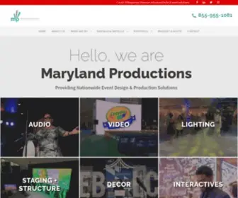 Marylandproductions.com(Marylandproductions) Screenshot