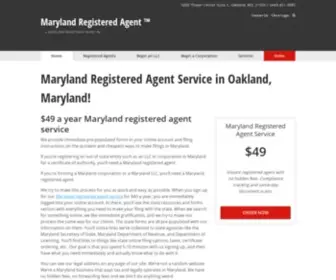 Marylandregisteredagent.com(MARYLAND REGISTERED AGENT $49 A YEAR) Screenshot