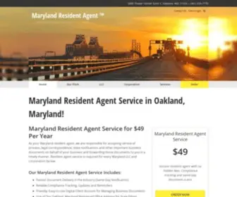 Marylandresidentagent.com(MARYLAND RESIDENT AGENT $49 A YEAR) Screenshot