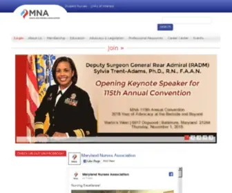 Marylandrn.org(Maryland Nurses Association) Screenshot