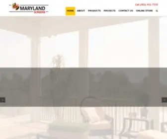 Marylandscreens.com(Garage Door Screens) Screenshot