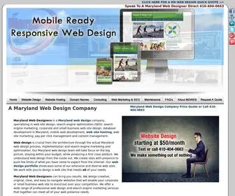 Marylandwebdesigners.com(Maryland web designers) Screenshot