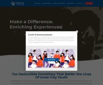 Marylandyouthclub.org(Nonprofit Organization) Screenshot