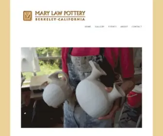 Marylawpottery.com(Mary Law Pottery) Screenshot