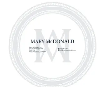 MarymCDonald.com(Mary McDonald) Screenshot