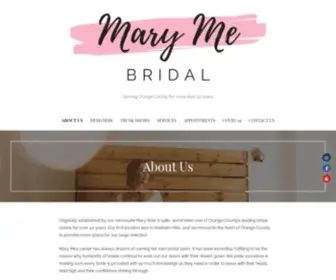 Marymebridal.com(Serving Orange County for more than 40 years) Screenshot