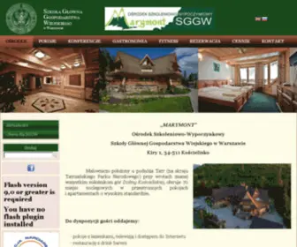 Marymont-SGGW.pl(MARYMONT Ośrodek Szkoleniowo) Screenshot