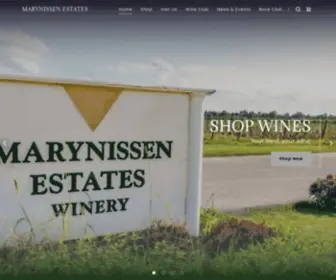 Marynissen.com(Marynissen Winery and Estates) Screenshot
