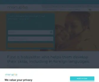 Marypop.com(Find a bilingual babysitter all over Europe) Screenshot