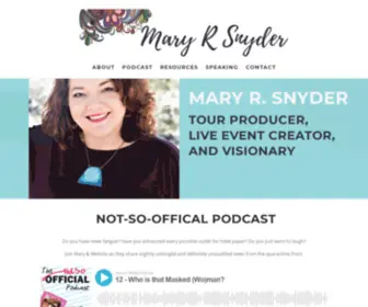 Maryrsnyder.com(Mary R Snyder) Screenshot