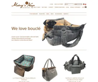 Marys-Nap.com(Luxus Hundeartikel) Screenshot