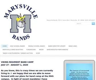 Marysvillebands.org(Marysvillebands) Screenshot