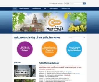 Maryvillegov.com(City of Maryville) Screenshot