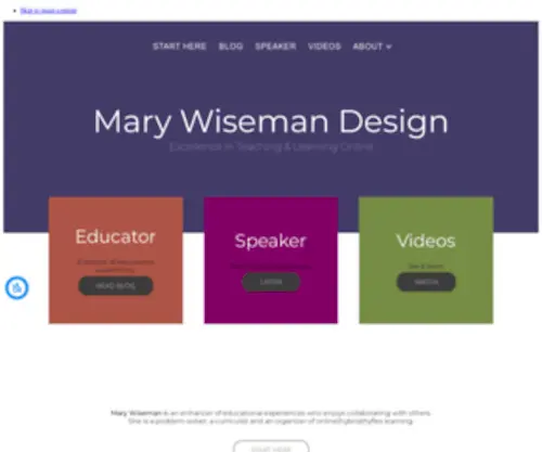 Marywisemandesign.com(I Solve Problems With Design) Screenshot