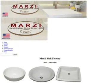 Marzisinks.com(Bathroom sinks) Screenshot