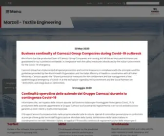 Marzoli.com(Textile Engineering) Screenshot