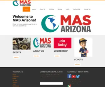 Mas-AZ.org(Muslim American Society of Arizona) Screenshot