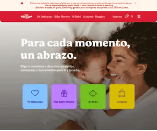 Masabrazos.com.pe(Más abrazos) Screenshot
