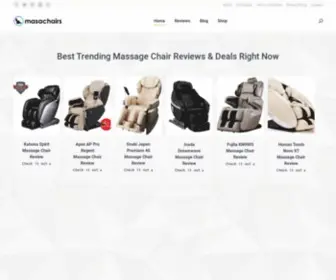 Masachairs.com(Best Massage Chair Reviews And Deals OfMasachairs) Screenshot