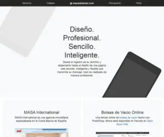 Masadelante.com(Diseño web España) Screenshot