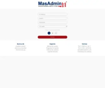 Masadmin.com.mx(Masadmin ERP Web) Screenshot
