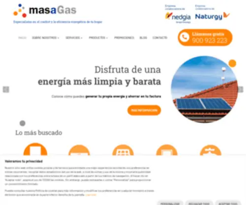 Masagas.com(Calderas) Screenshot