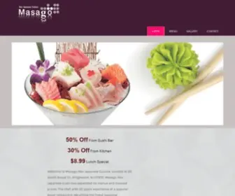 Masago22.com(Masago Sushi) Screenshot