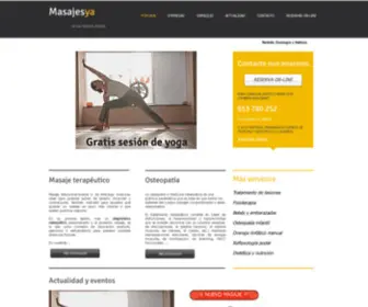 Masajesya.com(Masajes a domicilio en Madrid. También Domingos y festivos) Screenshot