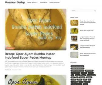 Masakansedap.com(Kumpulan resep masakan indonesia) Screenshot