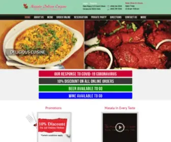 Masaladecatur.com(Enjoy Masala In Every Dish in Decatur) Screenshot