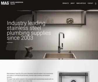 Masales.com.au(MAS Stainless Steel) Screenshot