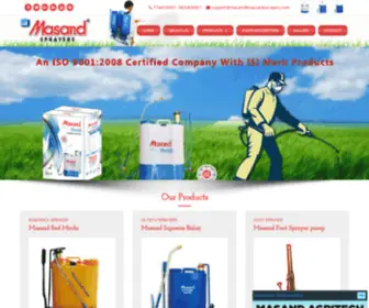 Masandknapsacksprayers.com(Masand Agritech) Screenshot