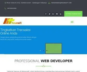 Masansoft.com(Jasa Pembuatan Website) Screenshot