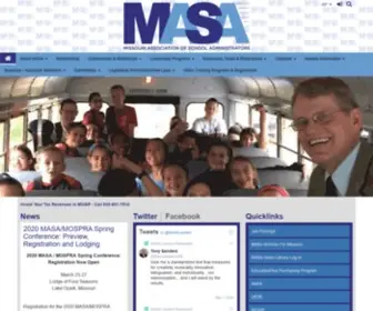 Masaonline.org(Missouri Association of School Administrators) Screenshot