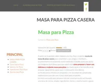 Masaparapizza.info(MASA PARA PIZZA CASERA) Screenshot