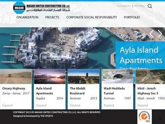 Masarunited.com(Masar United Contracting Co) Screenshot