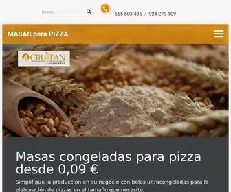 Masasparapizza.com(Masas congeladas para pizza en Badajoz) Screenshot