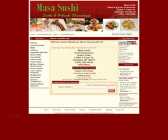 Masasushicharlotte.com(Masa Sushi Sushi & Hibachi Cuisine Charlotte) Screenshot
