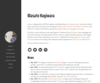 Masatohagiwara.net(Masatohagiwara) Screenshot
