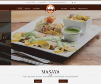 Masayarestaurant.com(First Cup Trust Masaya Restaurant & Cafe) Screenshot