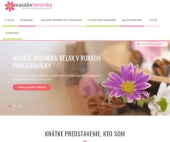 Masazeveronika.sk(Masáže Veronika) Screenshot