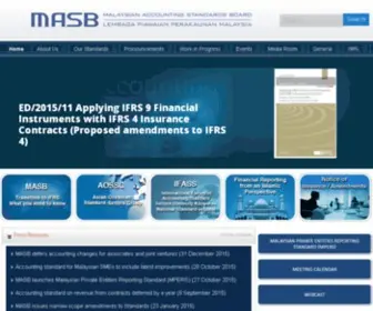 Masb.org.my(Malaysian Accounting Standards Board) Screenshot