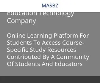 Masbz.com(MASBZ) Screenshot