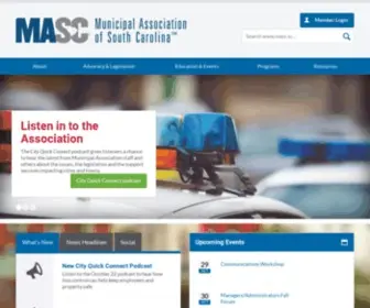 Masc.sc(Municipal Association of South Carolina) Screenshot